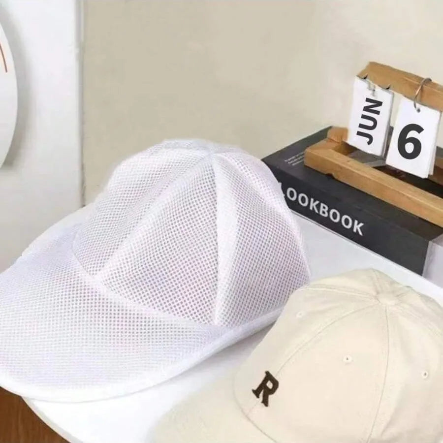Baseball cap washing bag anti deformation washing machine hat convenient washing bag machine washing mesh bag
