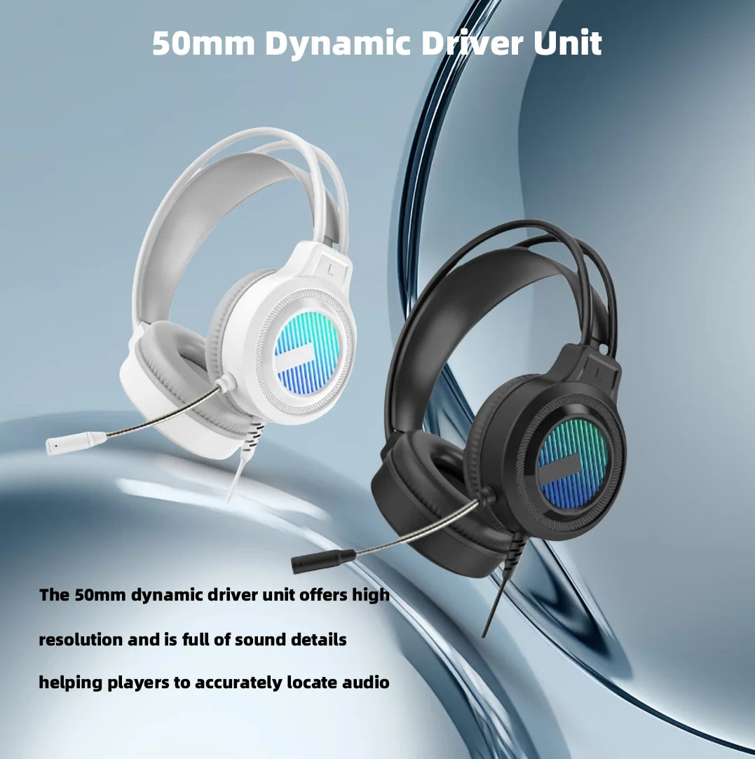 Gaming Headset 7.1 Stereo Virtual Surround Bass Gaming Headset Wired 3.5mm Noise-cancelling Gaming Headset With Microphone