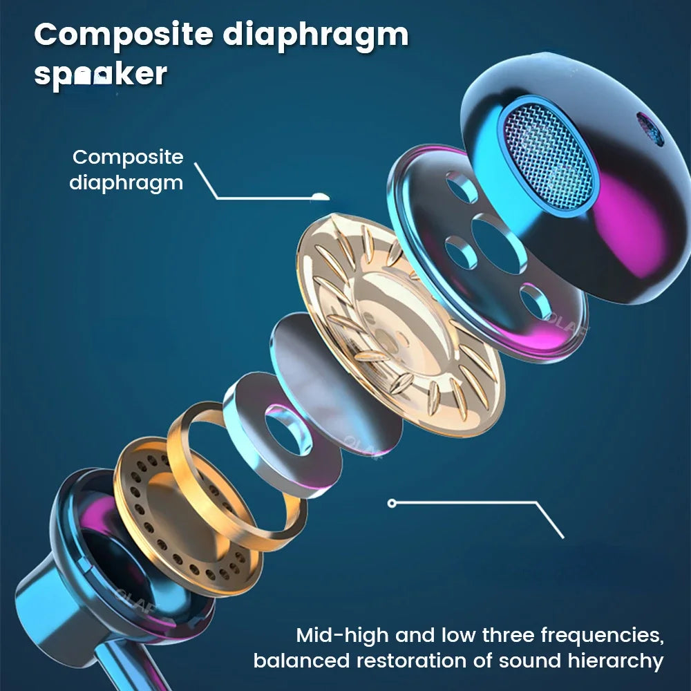HyperWave 5.3 Wireless Neckband Gaming Earphones - LED-powered sound