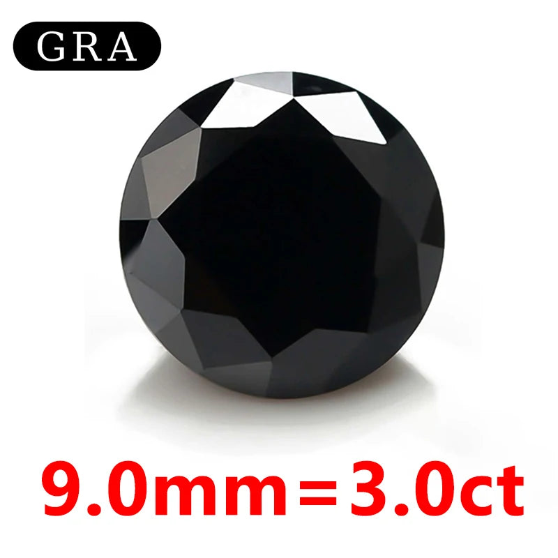 DJMAX Factory Direct Sales Moissanite Loose Stone D Color Moissanita Gemstone Lab Grown Diamond Certified Black Moissanite Stone