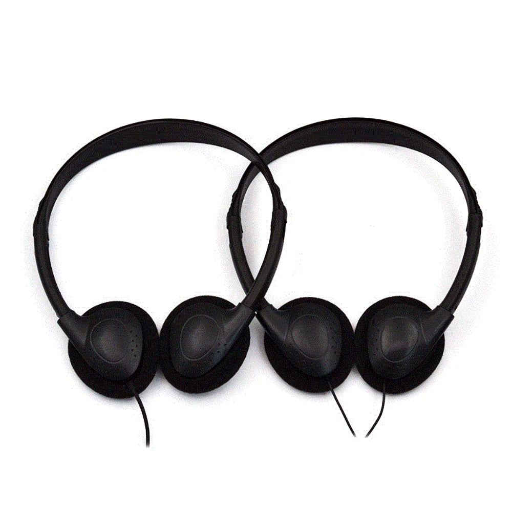 3.5mm Universal Wired Computer Headphone Gaming Headset Noise Canceling Sports MP3 Earphone Wired Stereo Headset No Microphone