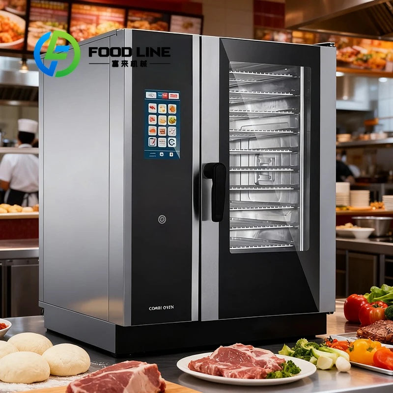 Commercial High Capacity Steam Oven Smart Baking Roasting Multifunction Intelligent Kitchen Equipment for Large Scale customize