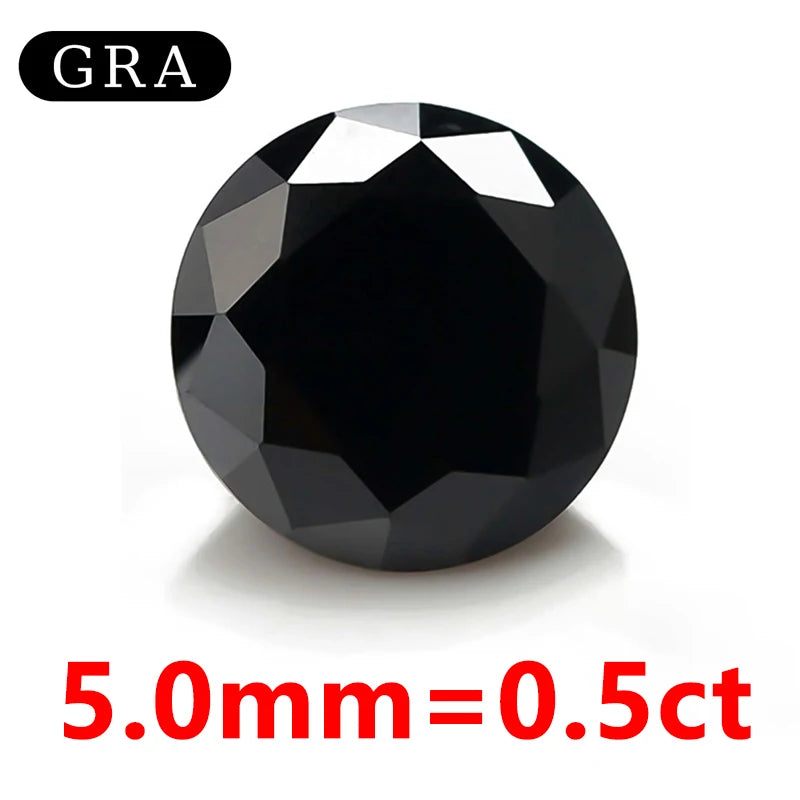 DJMAX Factory Direct Sales Moissanite Loose Stone D Color Moissanita Gemstone Lab Grown Diamond Certified Black Moissanite Stone