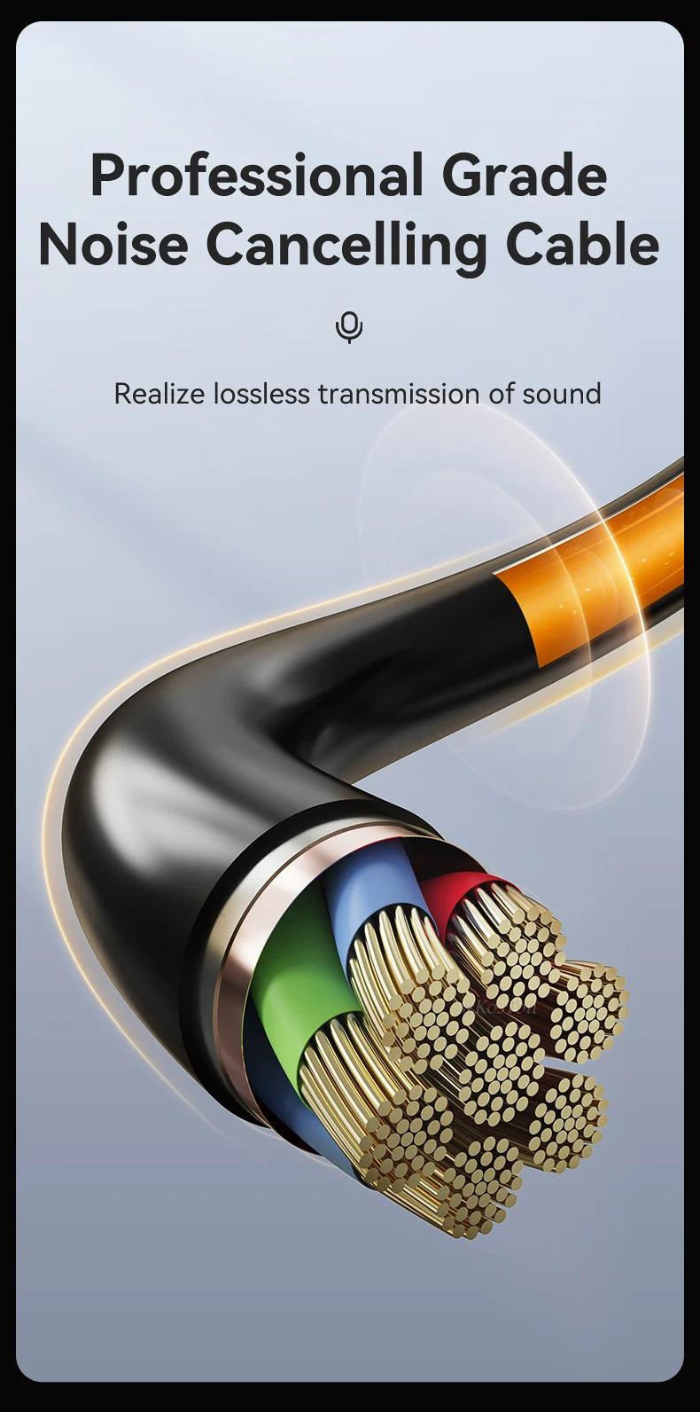 Wired HiFi Headphones with Mini Condenser Microphone Bass Dynamic Earphone Noise-Cancelling Headset for Sports Music Karaoke