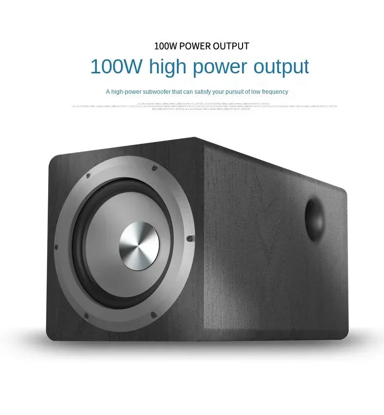 6.5 Inch active Subwoofer Speaker High-power 100W Super Bass Home Theater Sound system for active Speakers PC Computer TV Box