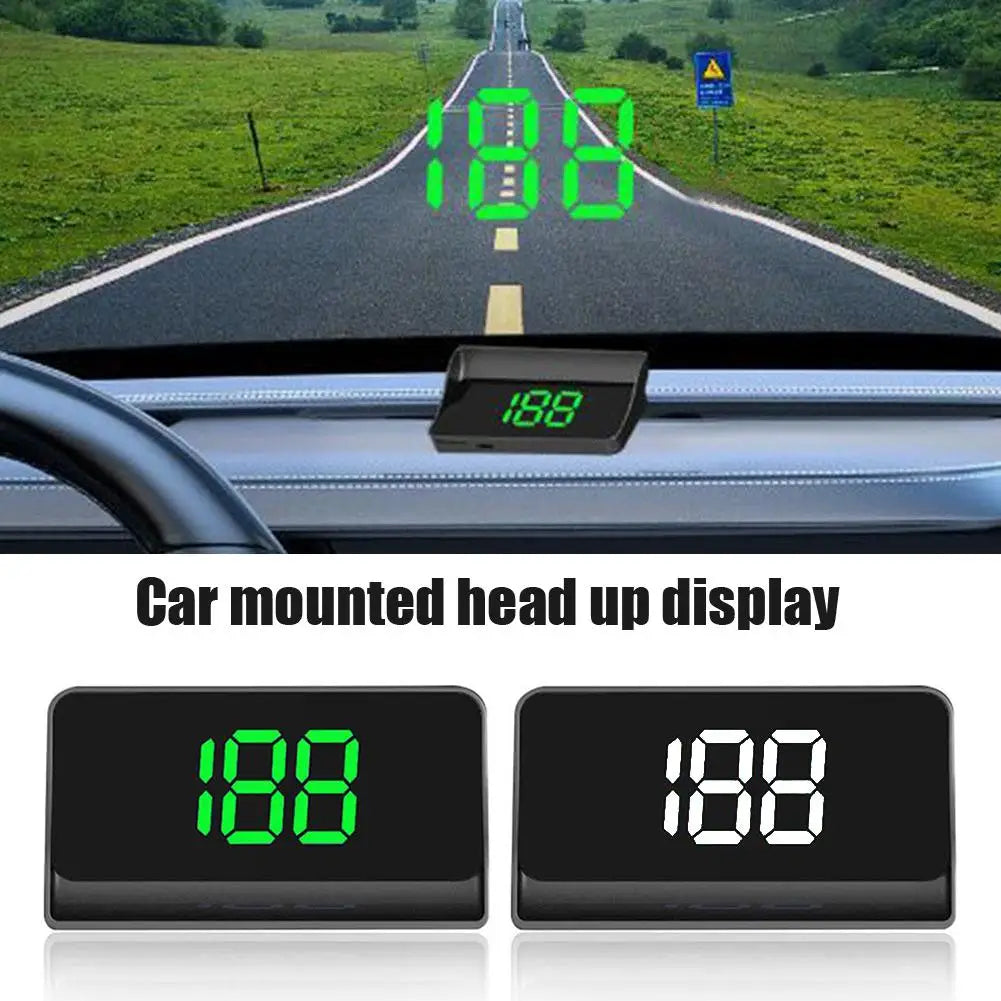 Car Head Up HD Display GPS Speedometer Speed KMH Digital HUD Windshield Projector For All Cars Auto Electronics Accessory