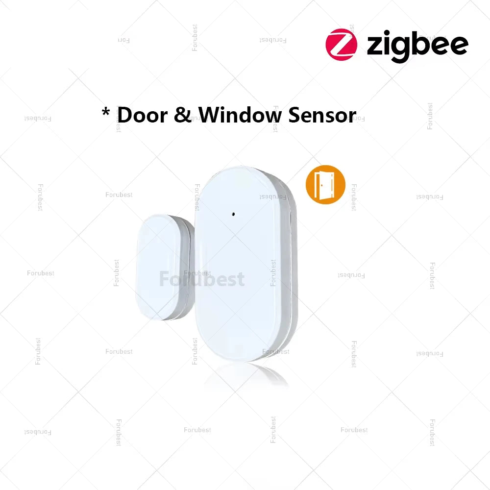 Smart ZigBee Door Window Sensor With Luminance/Vibration Detection Smart Home Door Detector Open / Closed Alarm For Alexa Z2mqtt