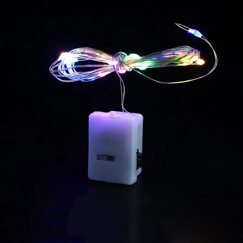 LED Fairy Lights Button Battery Light String Christmas Wedding New Year Bedroom Living Room Garden Decoration Garland