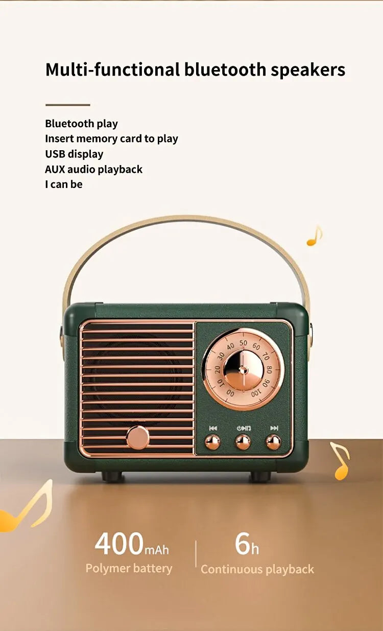 Caixa De Som Bluetooth Speaker Portable Sound Box Music Wireless Radio FM Mini Bocina Mp3 Coluna Column Blootooth Audio Baffle