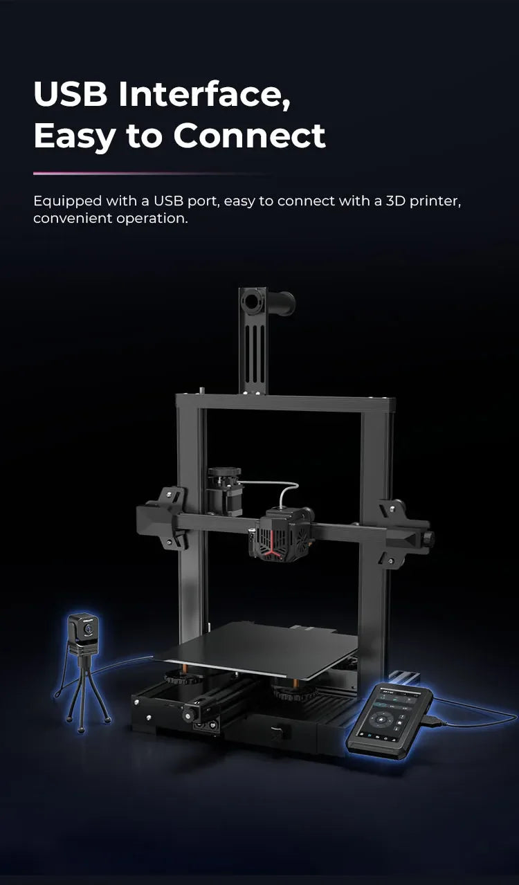 Creality Nebula Camera High-definition USB Camera with Time-lapse Filming Night Vision Function for Ender 3 V3 KE/Halot Mage Pro