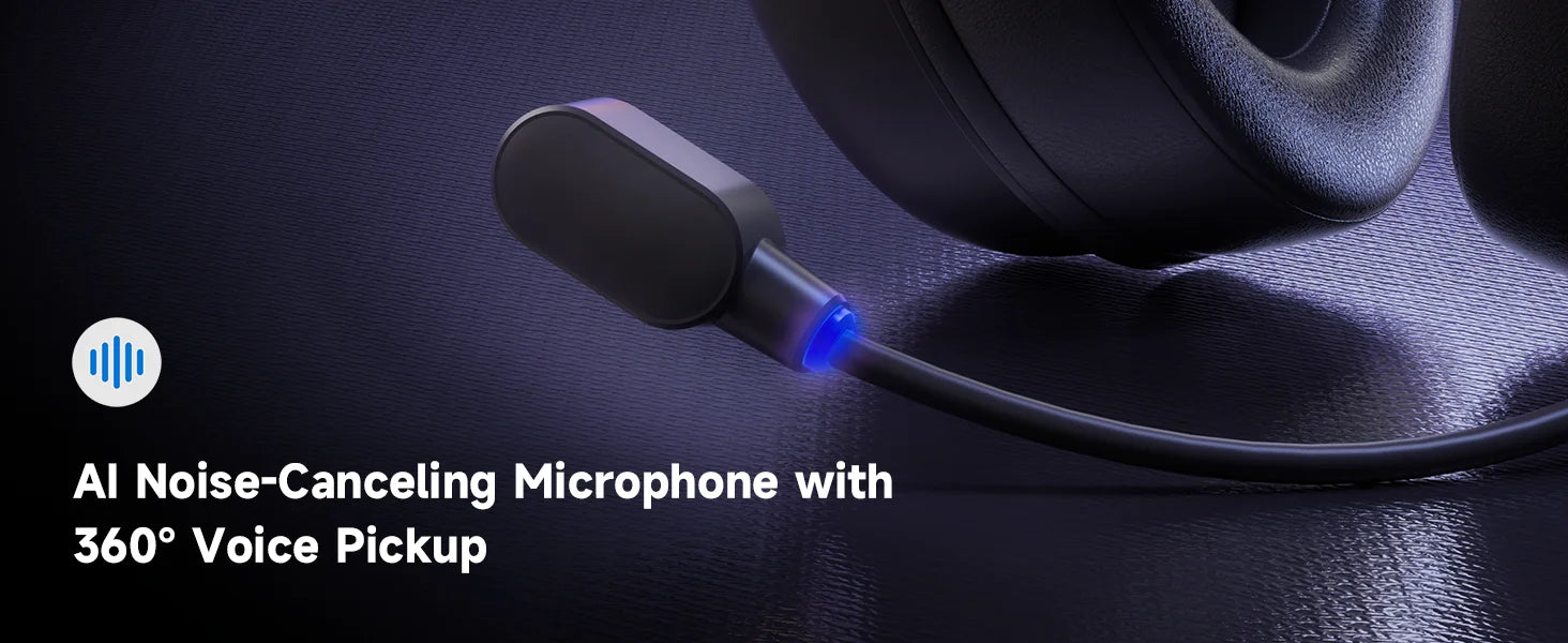 MCHOSE V9 Pro Gaming Wireless Headset7.1 Surround Sound Headphones Noise Canceling Mic Low Latency Lightweight for PS5 PC SWITCH
