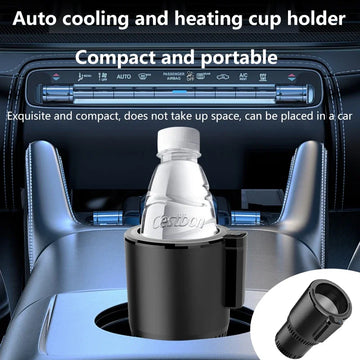 Car Heating Cooling Cup 12V and 24V 36W 2-in-1 Car Office Cup Warmer Cooler Smart Cup Mug Holder Beverage Drink Refrigerator