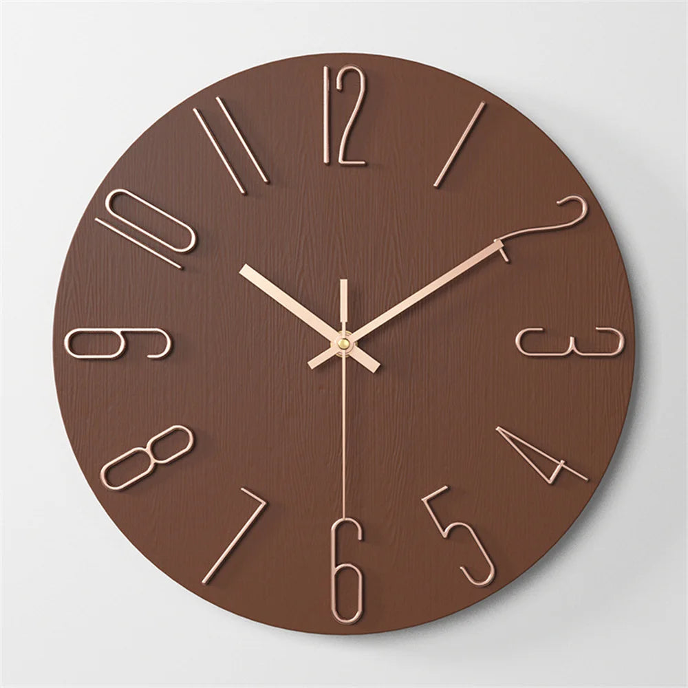 Wall Clock Battery Powered Clocks 12 inch Small Clock Analog Clock Suitable for Home Office Bedroom Kitchen Classroom School