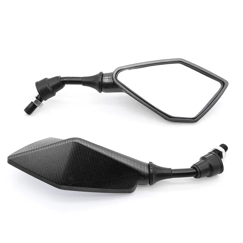 Motorcycle Mirrors Red M10 ABS Motorcycle Rearview Mirrors Scooter E-Bike ATV Dirt Bike Rear View Mirrors HD Side Mirror