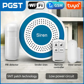 PGST 433Mhz Indoor Wireless Siren Alarm 519 For Smart Security Alarm System PG103, PG105, PG107, PG108