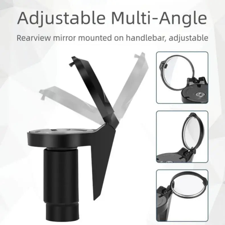 DOMEN Bicycle RearView HD Convex 360° Rotate Mirrors Handlebar End Mirror  MTB Road Bike Handlebar Mirrors Bike Accessories