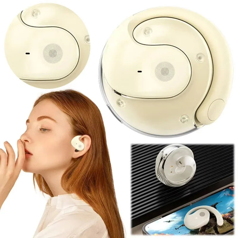 Lenovo AI Translation Headphones Real-Time Voice Translation Headphones Wireless Ear-Hook Style 144 Languages For Travel Sports
