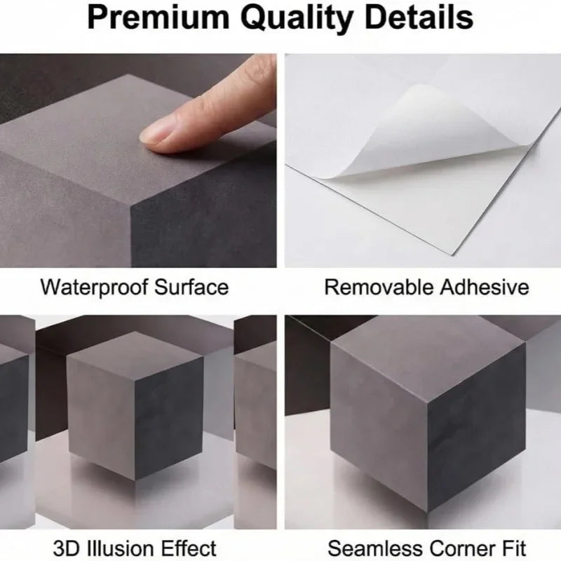 30x30cm Impossible Corners Wall Art That Reshapes Reality Illusionary Optical Illusion Wall Art Sticker Abstract Home Decoration