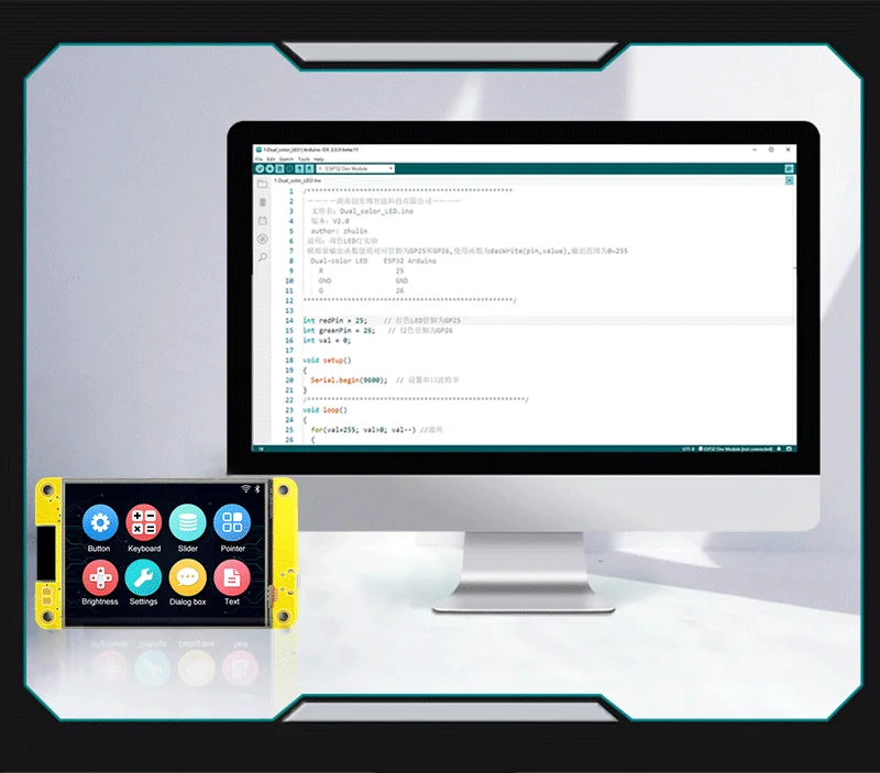 ESP32 Arduino LVGL WIFI&Bluetooth Development Board 2.8 " 240*320 Smart Display Screen 2.8inch LCD TFT Module With Touch