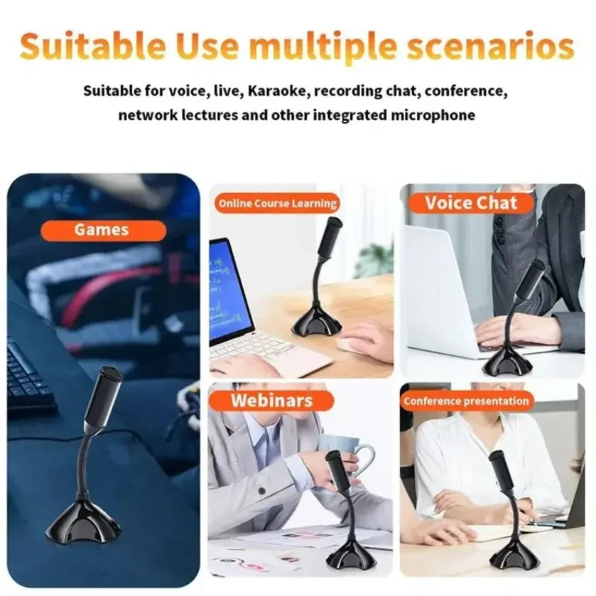 XIKCU Professional High Quality Adjustable Microphone For Laptop And Computer Studio Singing Gaming Streaming Mikrofon Stand Mic