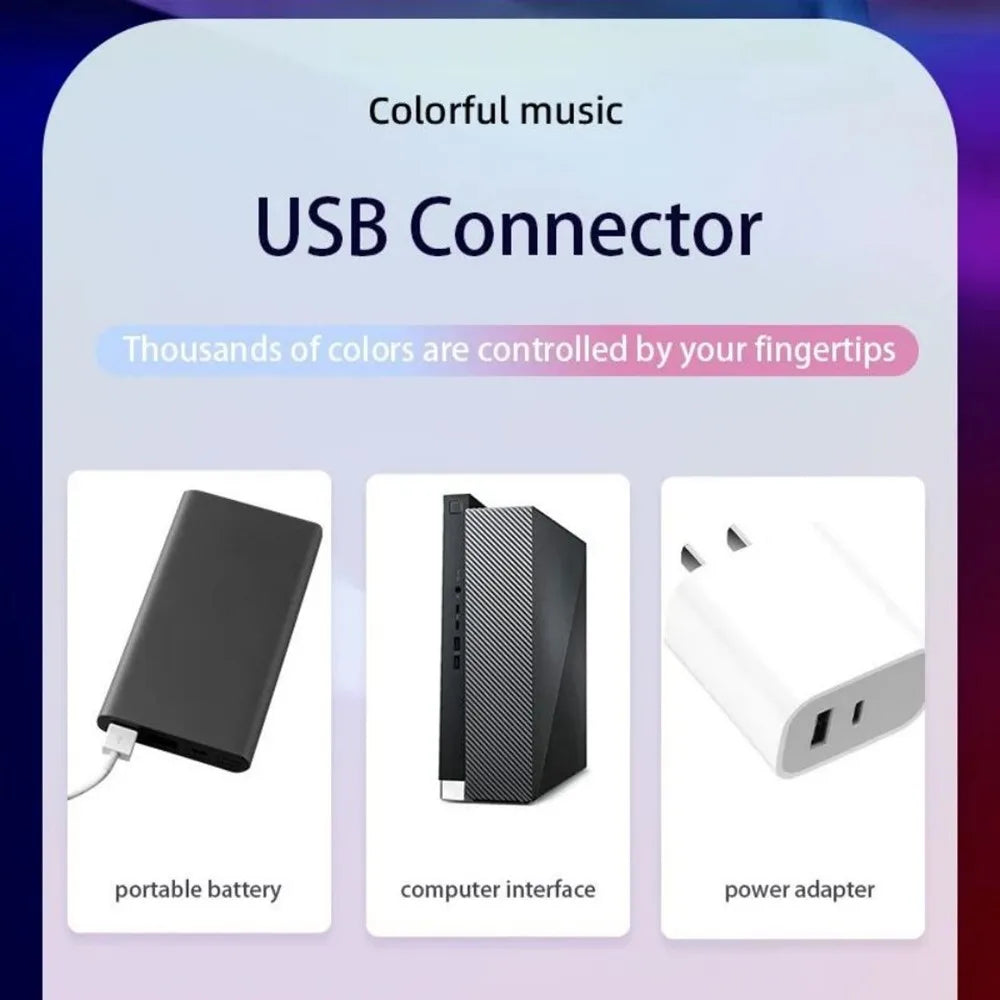 Smart Led Strip Lights With Remote Control RGB Light Bar Lamp PC Monitor Backlight Atmosphere Decoration Desktop For Room Decor