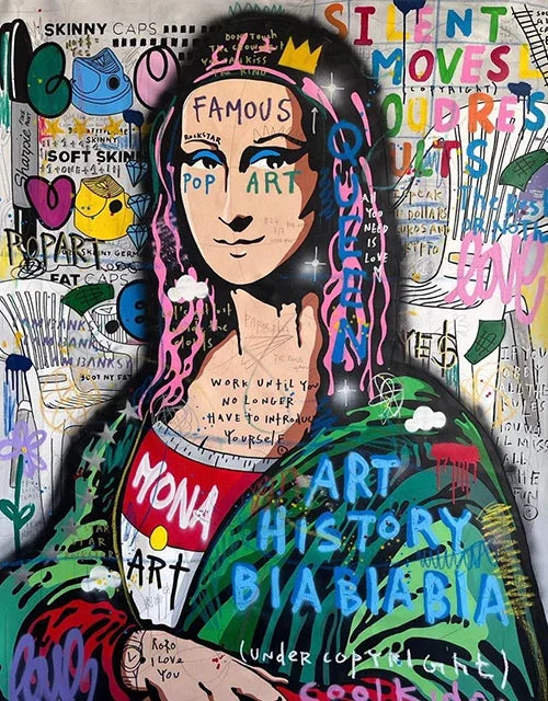 Modern Graffiti Aesthetic Wall Art Banksy Pop Portrait HD Canvas Poster Prints Home Bedroom Living Room Decor Gift