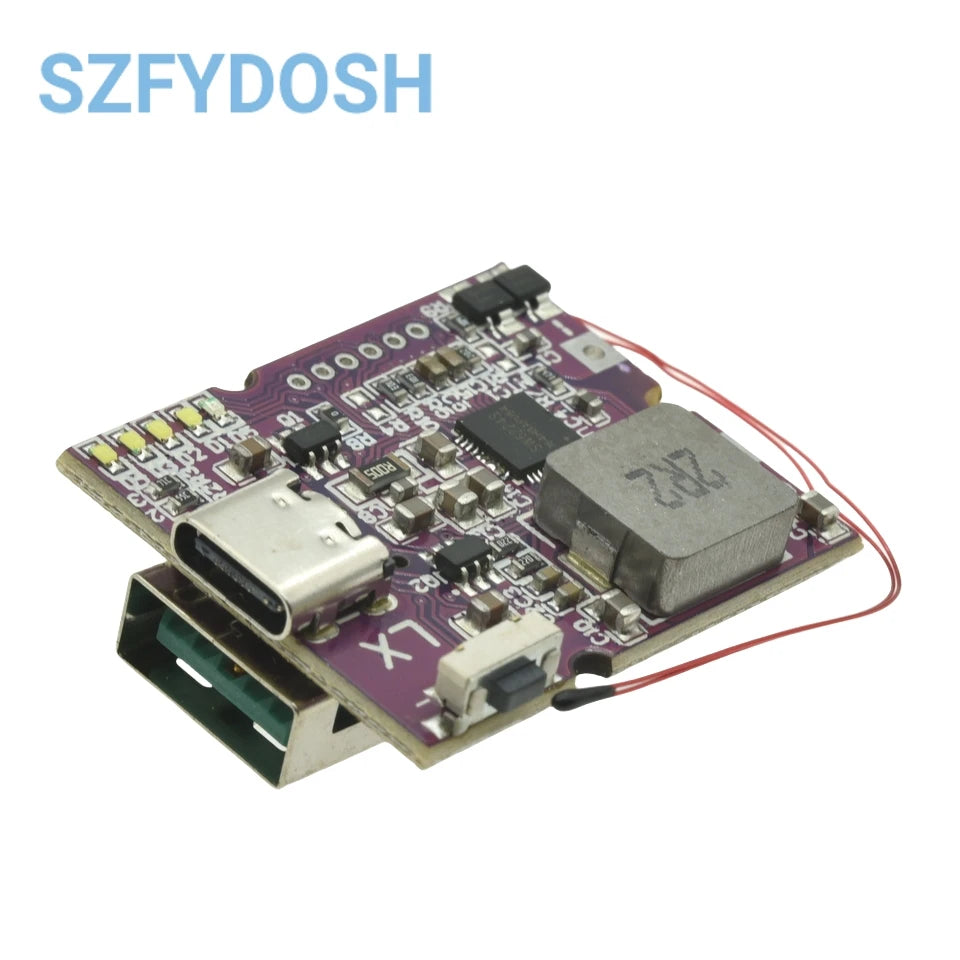 22.5W Power Bank Bidirectional Fast Charging Mobile Power Bank Module for Lithium Battery Charger Board Supports QC4+