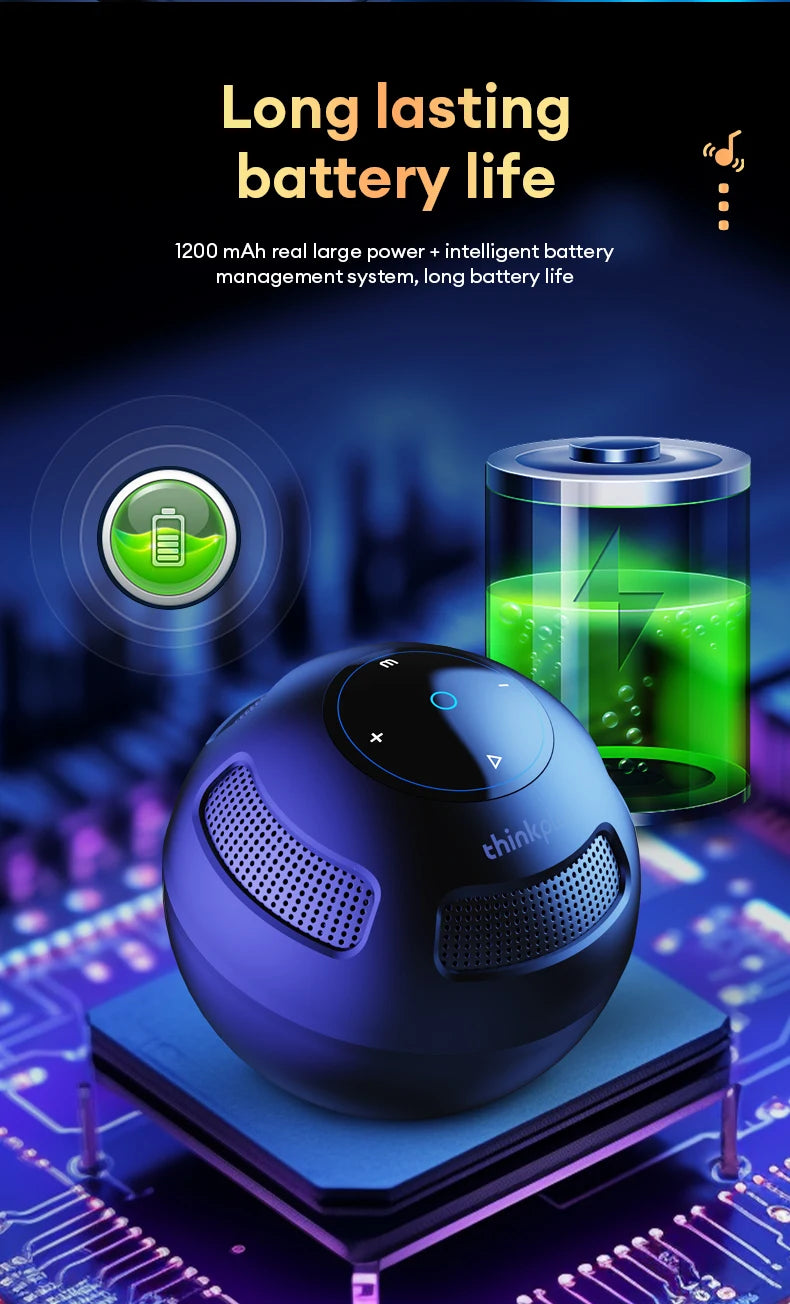 Lenovo TS5 Speakers Wireless Bluetooth 5.3 Outdoor Loudspeaker Loudspeaker Portable Subwoofer Surround Sound Player Home Theater
