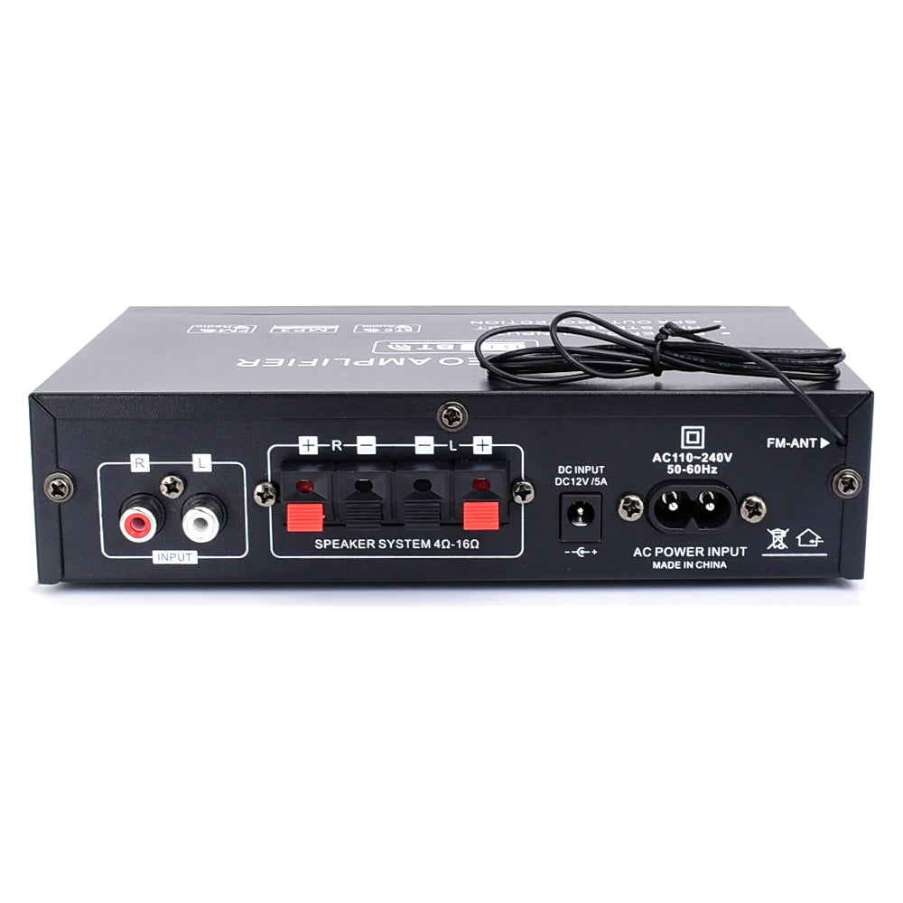 ak35 800W Digital Amplifiers 100-240V /12V Bass Audio Power Bluetooth AMP Hifi FM Subwoofer Speakers Car Boat Caravan