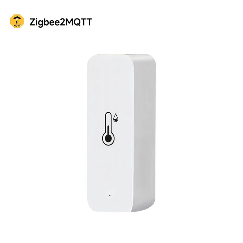 Smart Indoor Temperature Humidity Sensor Zigbee3.0 Z2M Z2MQTT APP Remote Control  with Alexa Google Home Assistant