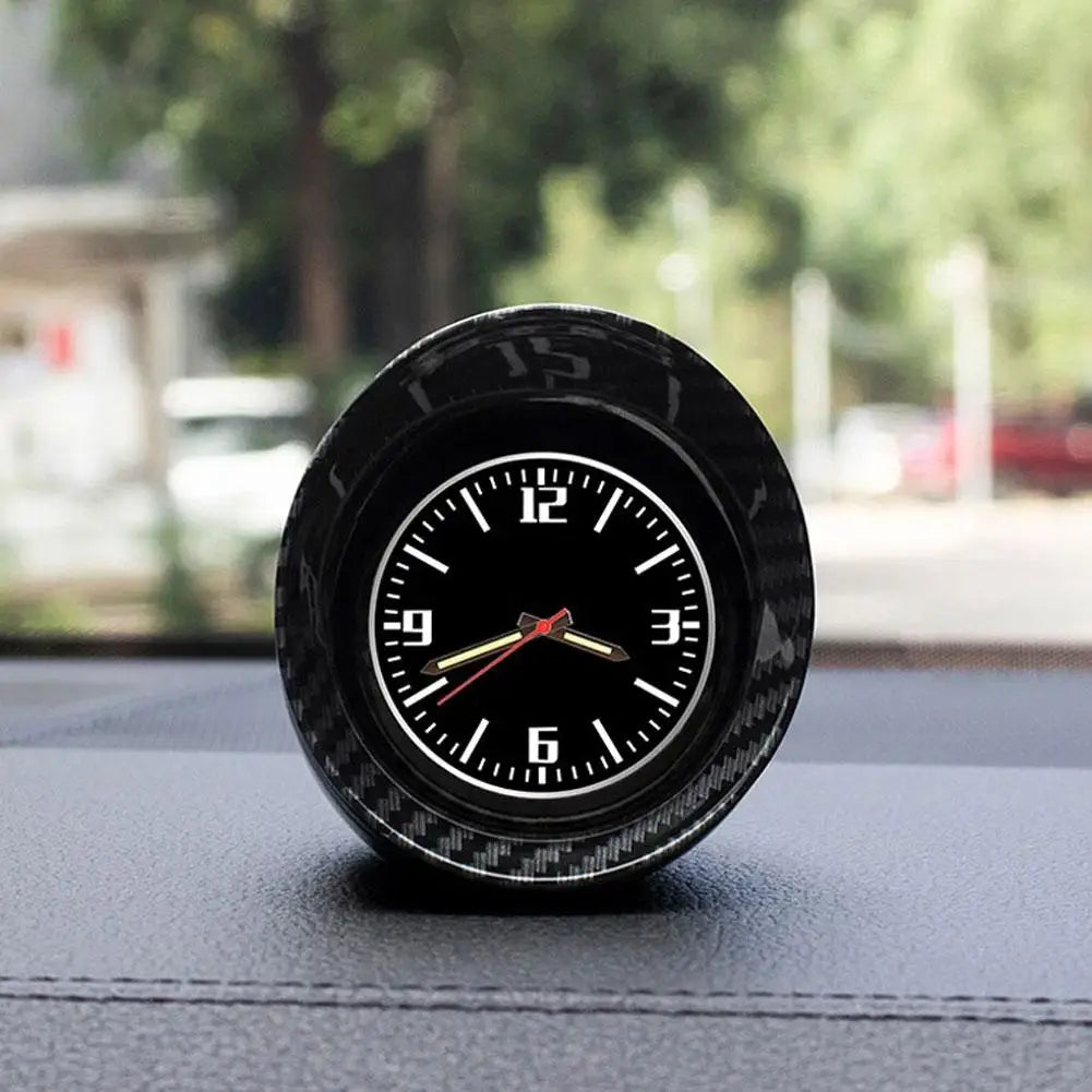 Car Clock Luminous Mini Automobiles Internal Stick-On Digital Watch Mechanics Quartz Clocks Auto Ornament