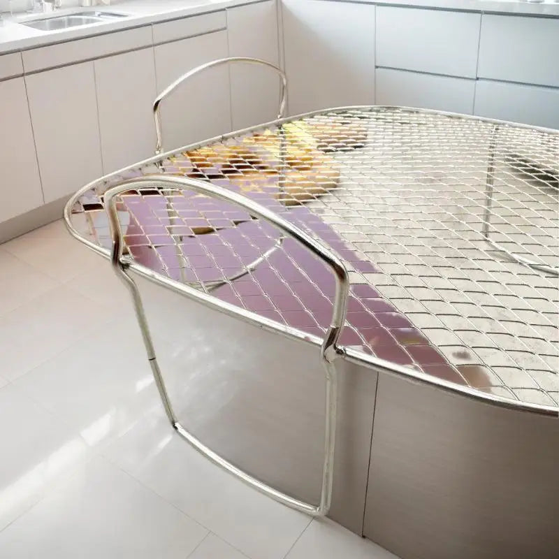 Air Fryer Grille Suitable For Air Fryers Oven Grill Stainless Steel Stackable Grill Kitchen Utensils Cook Multiple Foods