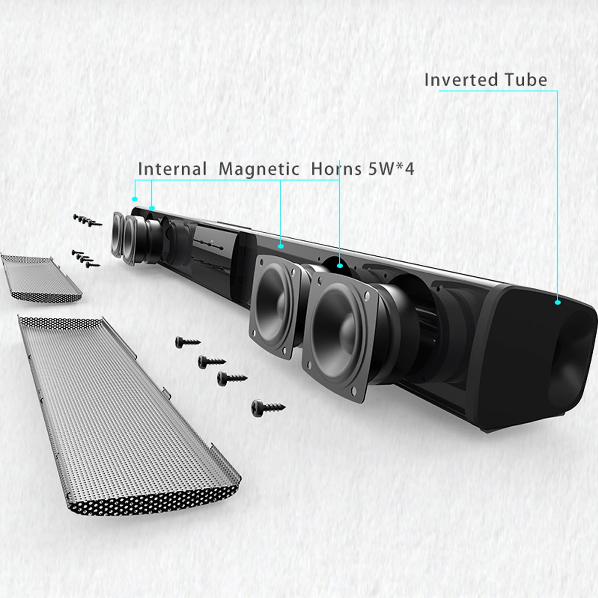 Soundbar For TV Subwoofer Bluetooth Speaker Sound Bar Box Music Wireless Radio FM Caixa De Som Big Bocina Bass Blootooth Coluna