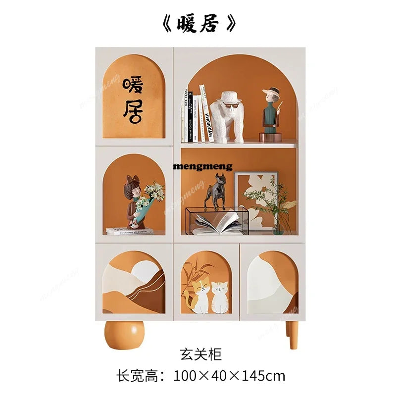 MM02 Bedroom Storage Living Room Cabinets Decor Shelf Bookcase Garden Living Room Cabinets Wood Display Gabinete Trendy Furnitur