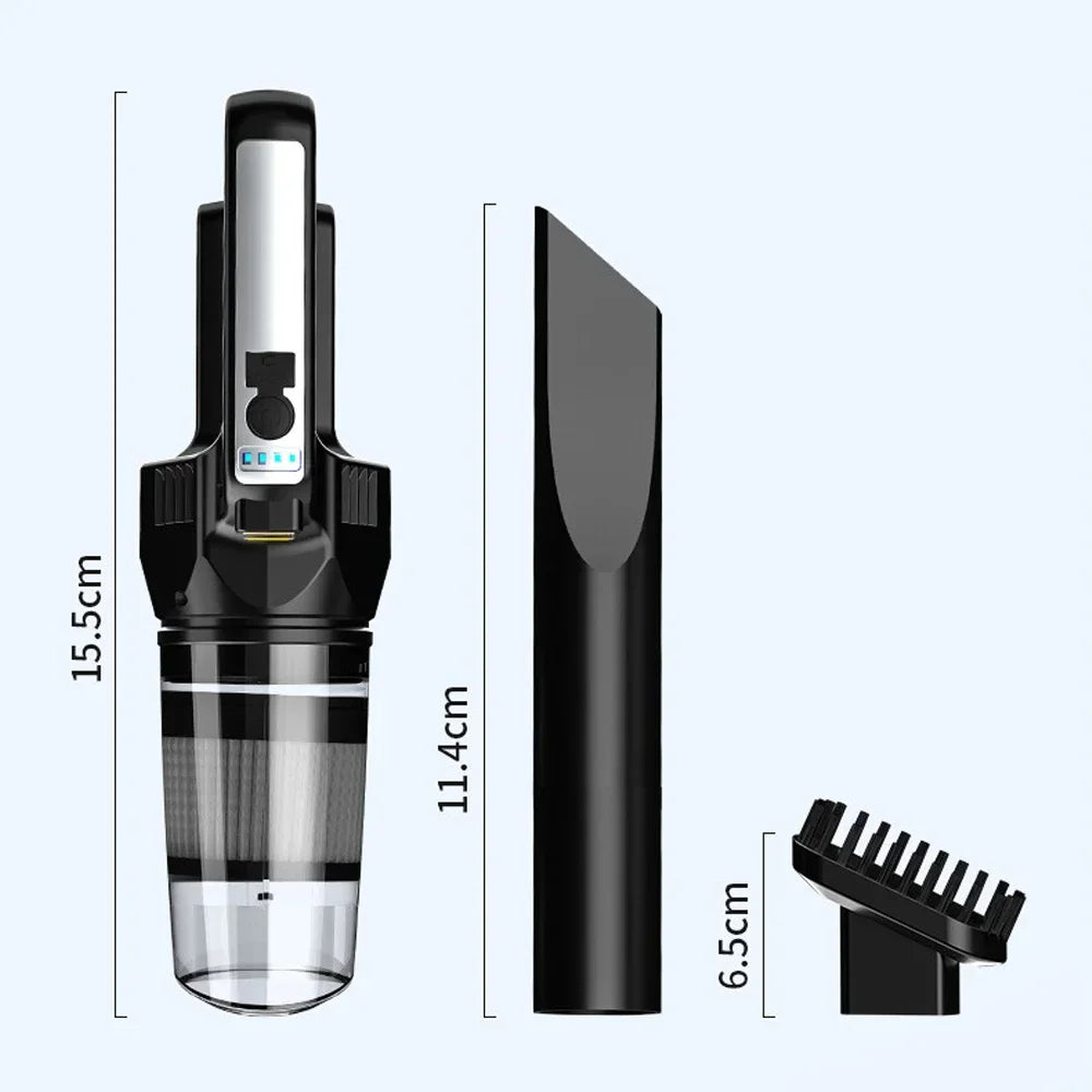 Wireless Vacuum Cleaner For Home Car Charging Strong Suction Power Handheld Carpet Window Crevice Groove Vacuum Cleaner