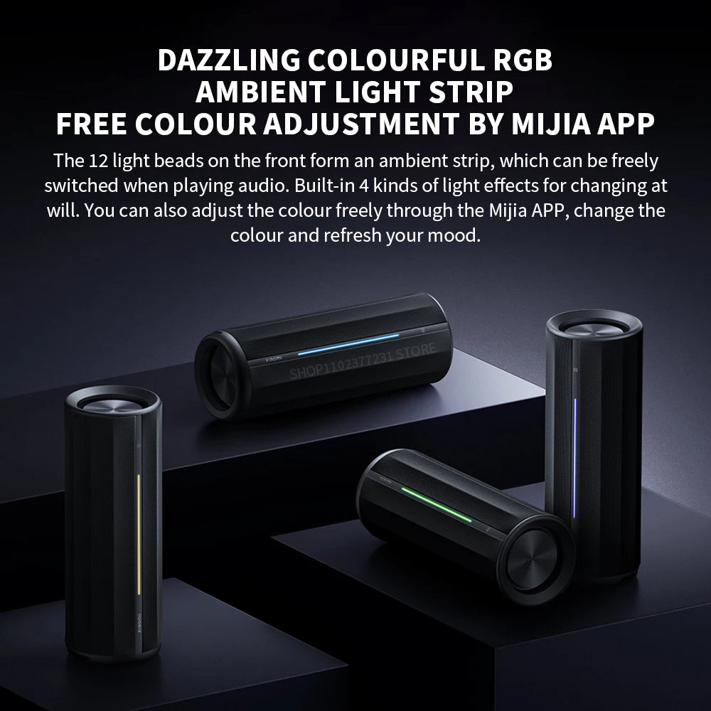 New Xiaomi Bluetooth Speaker ASM02A Bluetooth 5.3 LHDC 5.0 HyperOS IP67 93dB 40W Battery life Outdoor Portable Sound Mi Home APP
