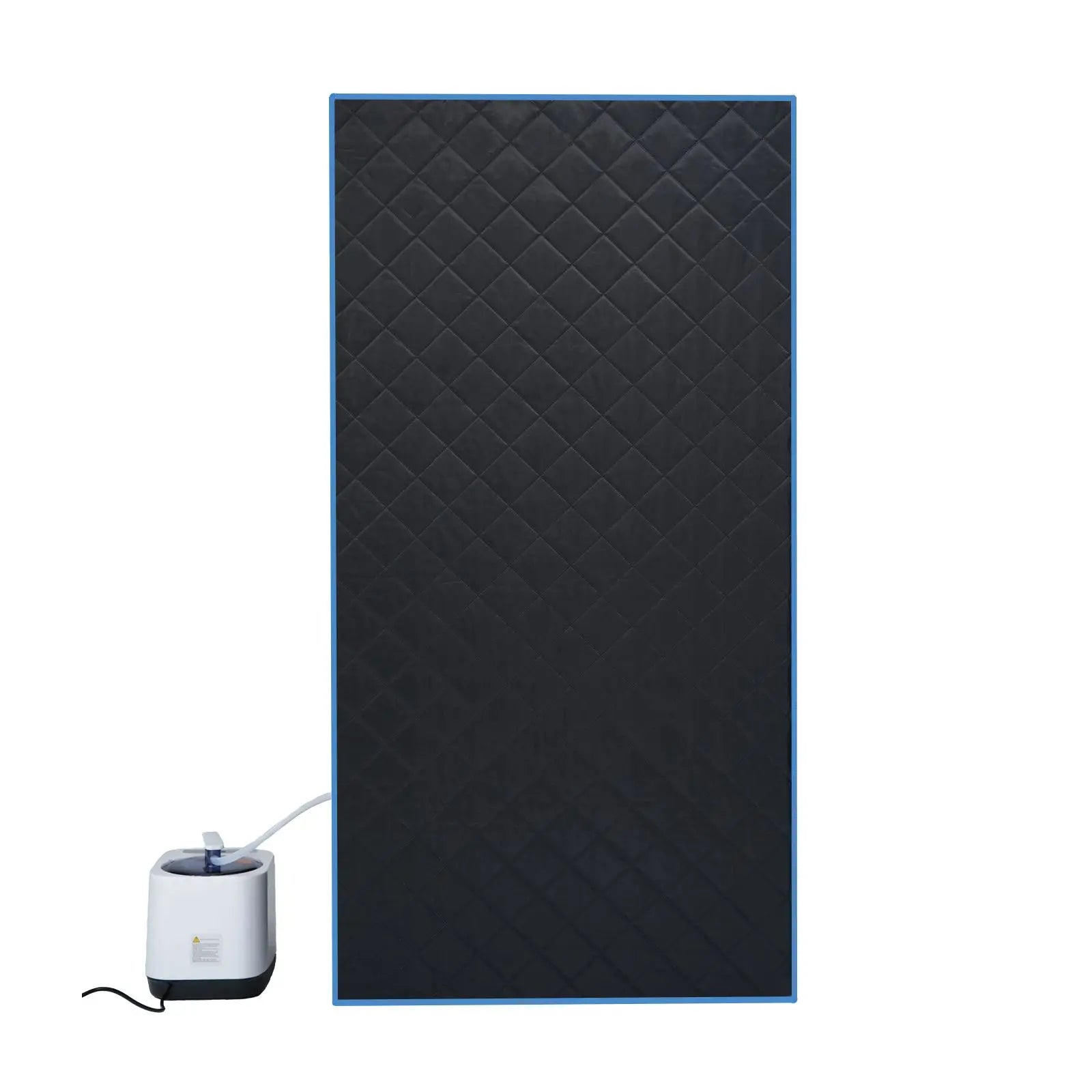 Portable Black Full Size Steam Sauna tent–Personal Home Spa, with Steam Generator, Remote Control, Foldable Chair, PVC pipes. Ea