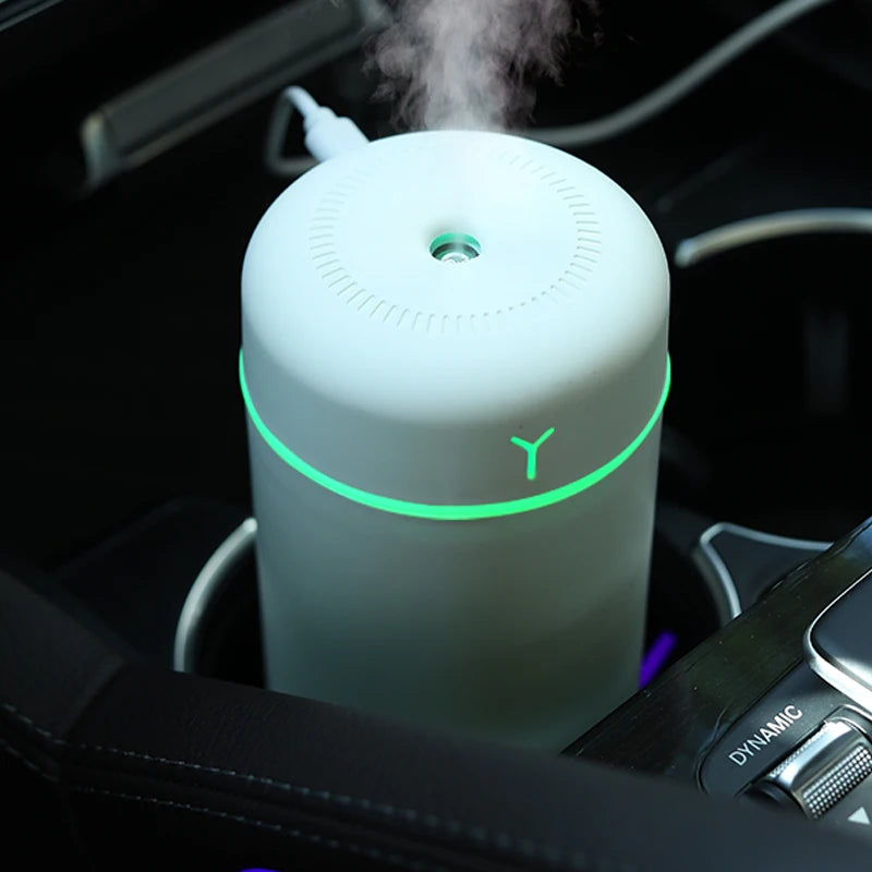 1 PCS Portable 390ml Air Humidifier Aromatherapy Humidificador For Home Car USB Sprayer With LED Color Night Lamp Purifier