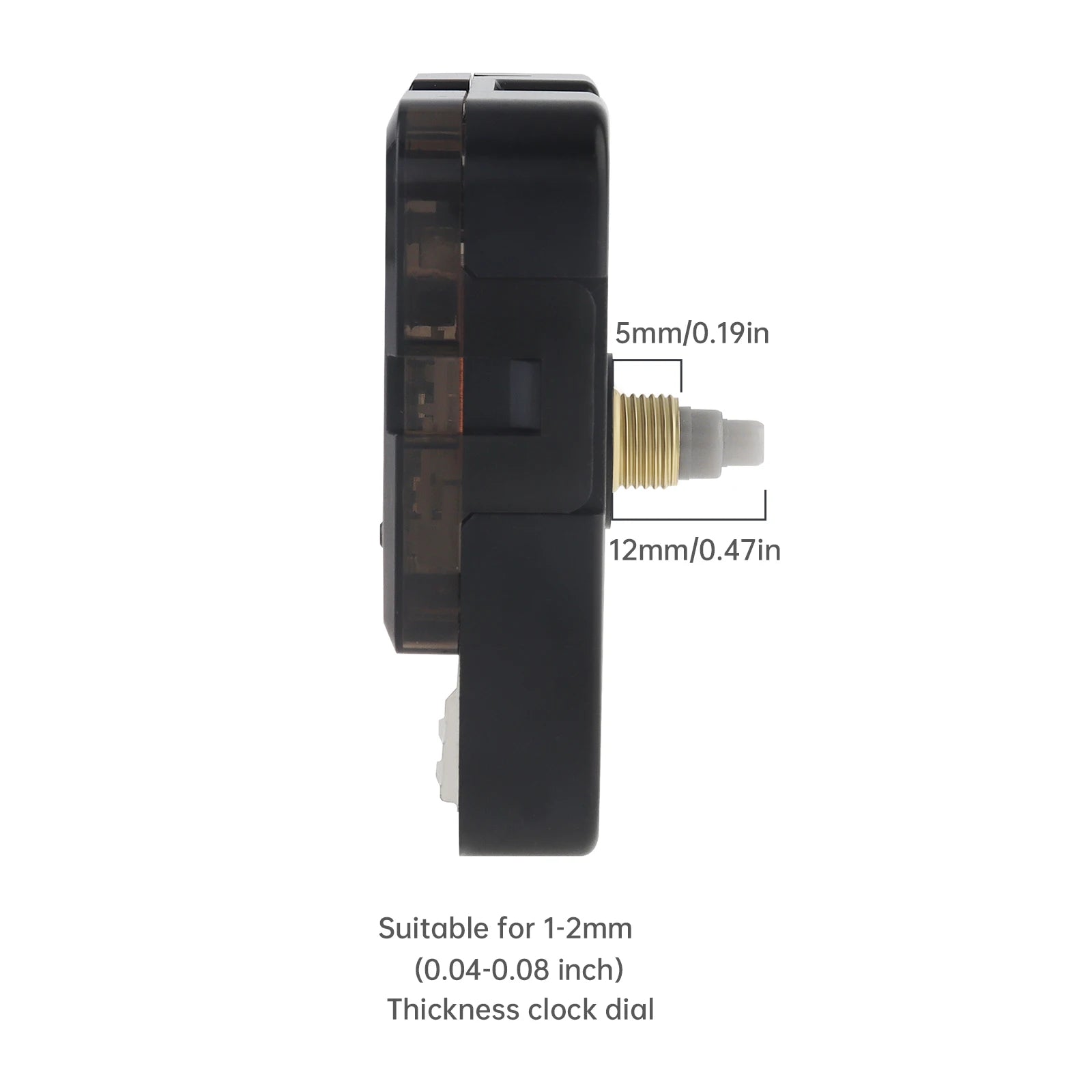 Quartz Battery Operated Silent Wall Clock Movement Mechanisms for DIY / Repair, Clock Parts Replacement