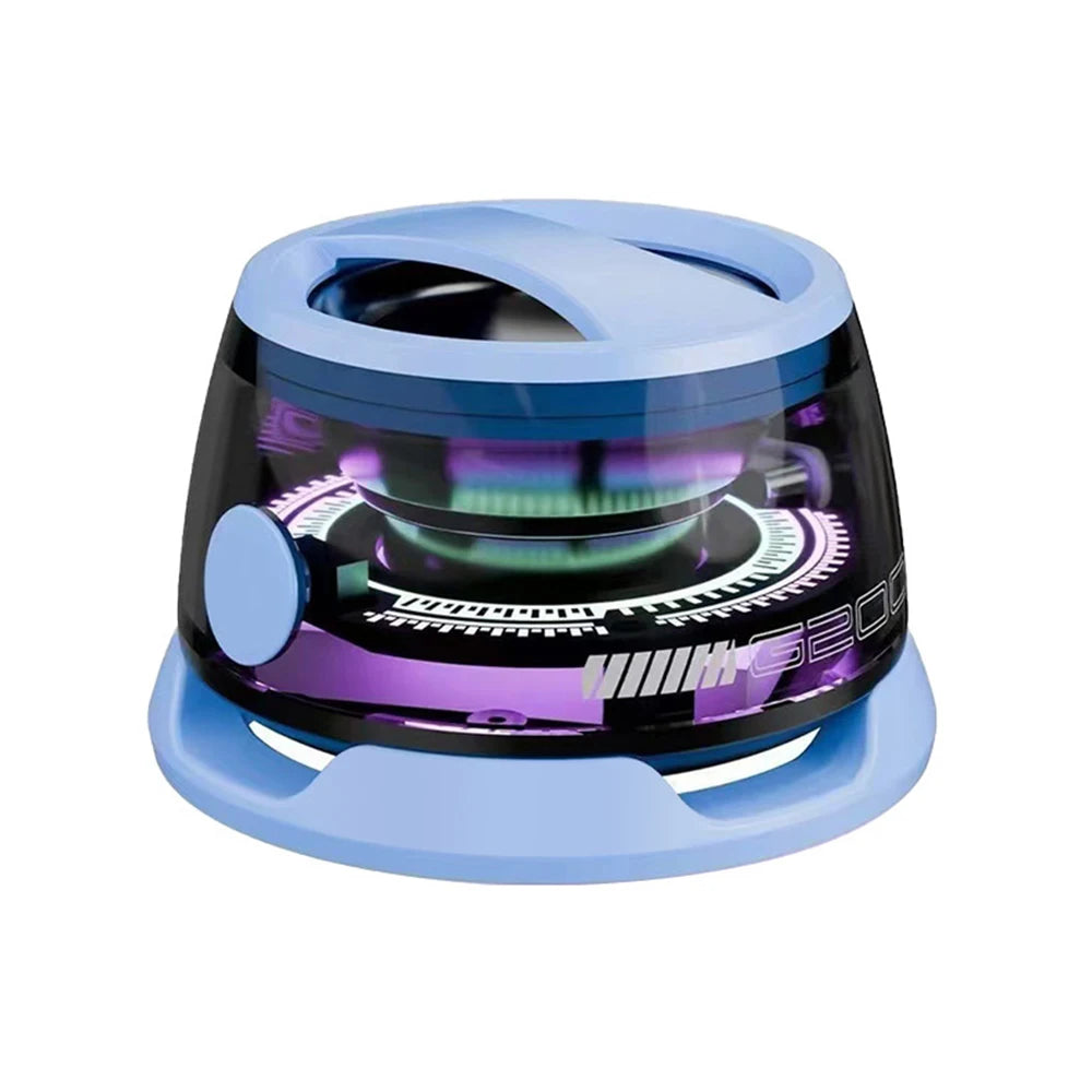 Outdoor Magnetic Bluetooth5.3 Speaker Wireless Portable Mini Travel Stereo Speaker with RGB Color Light and Phone Holder for Ios