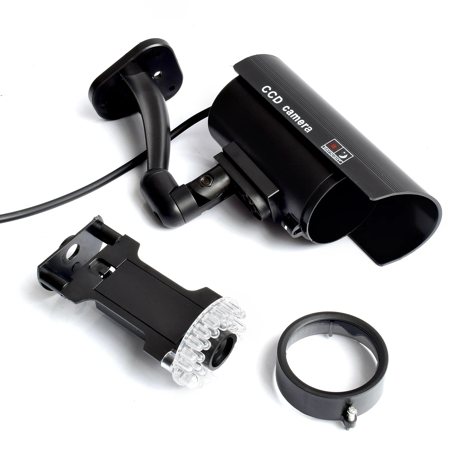 Smarsecur Fake Camera Dummy Waterproof Security CCTV Surveillance Camera With Flashing Red Led Light Outdoor Indoor