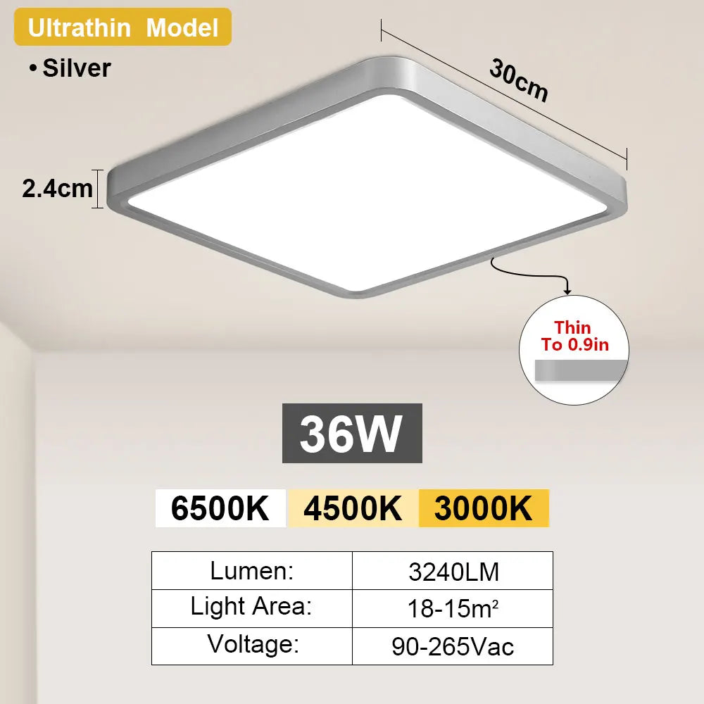 Modern LED Ceiling Light Smart Tuya App Alexa Voice Remote Control Panel Indoor Lamp For Home Bedroom Living Room Kitchen Lustre
