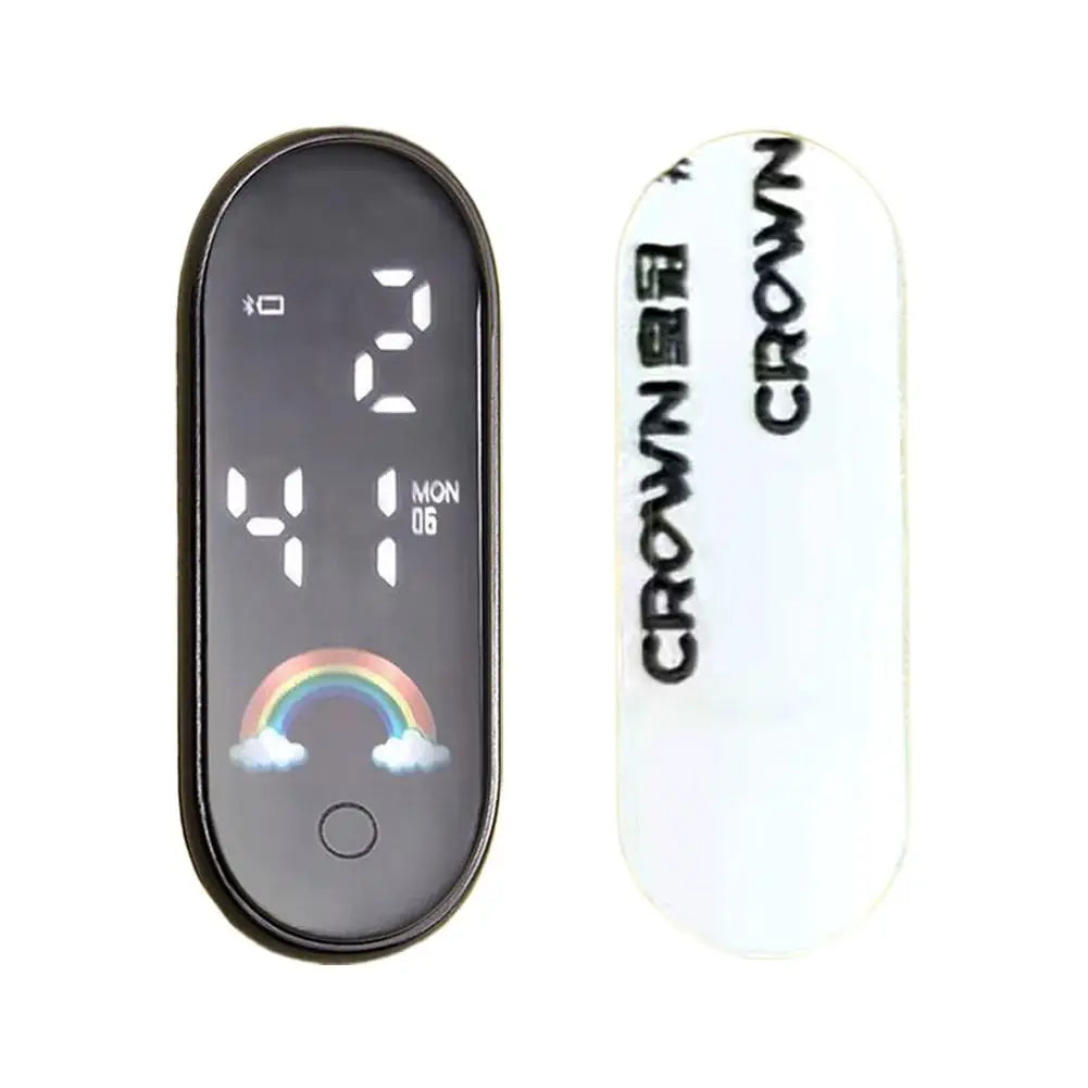 Luminous Motorcycle Car Clock Auto Internal Stick-On Mini Waterproof Watch Mechanics Quartz Clocks Auto Ornament Car Accessories