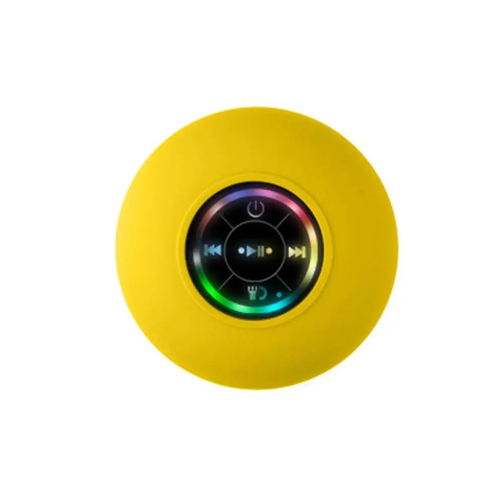 Portable Wireless Bluetooth Speaker LED IPX4 Waterproof Loudspeaker Outdoor Bathroom Large Suction Cup Mini Stereo Sound Box