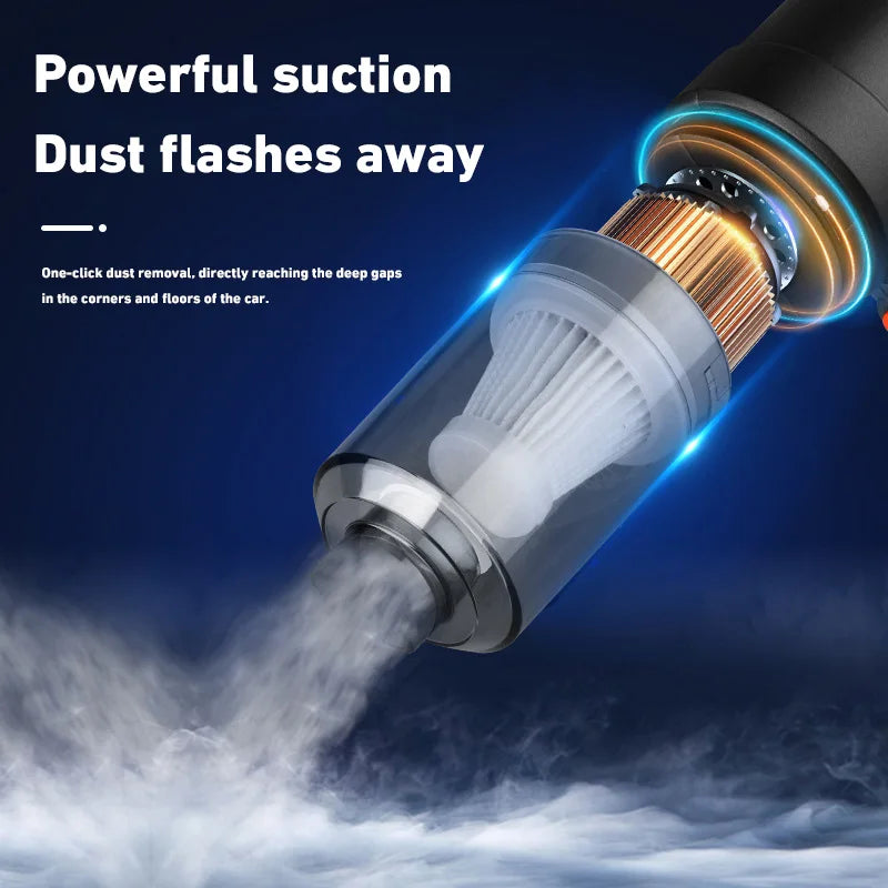 2026 Handheld Vacuum Cleaner Wireless 120W Cordless Dust Handheld Car Vacuum Cleaner Auto Vacuum High-Power For Home Office Car
