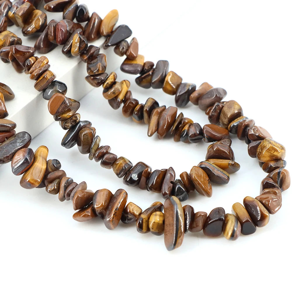 3-5mm/5-8mm Natural Garnet Amethyst Aquamarine Beads Irregular Freeform Chip Gravel Shape Stone Bead DIY Jewelry Making Bracelet