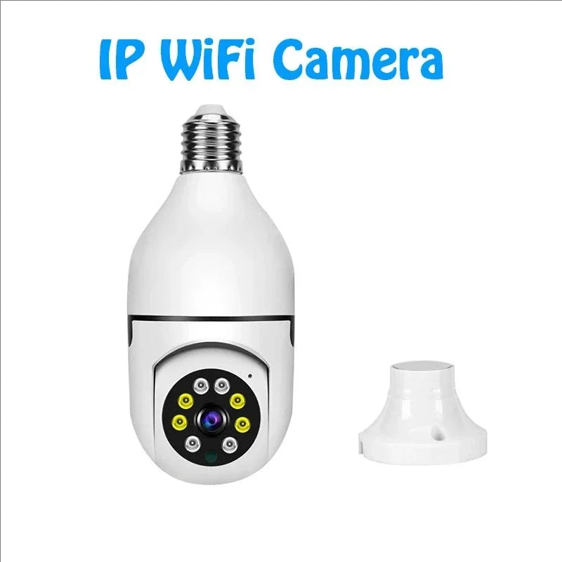 E27 Socket Lamp Holder CCTV WiFi IP Camera PTZ Two Way Audio Home Security Bulb Camera