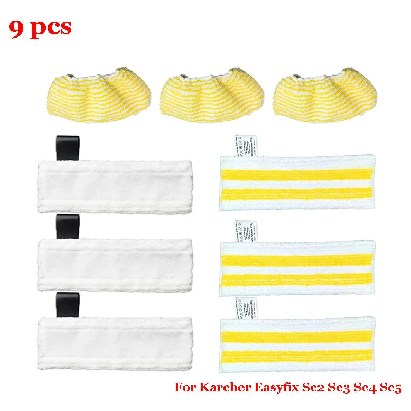 Steam Mop Cloth For Karcher Easyfix Sc2 Sc3 Sc4 Sc5 Handheld Vacuum Cleaner Part Yellow  Mop Cloth Cover Rags Pads  Accessory