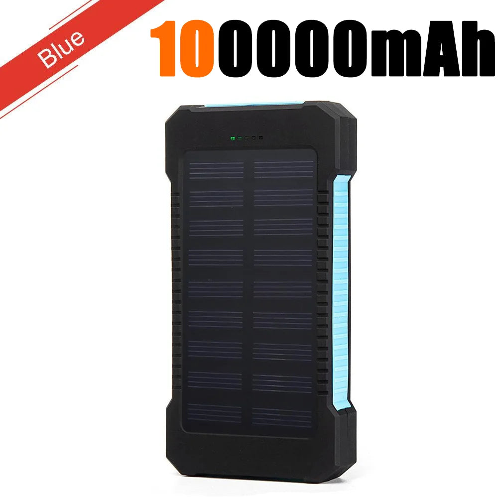 Dual USB Travel Power Bank 500000mAh Waterproof Outdoor Solar Portable Solar Phone Charger Solar For Xiaomi Camping Powerbanks