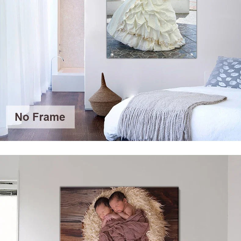 Custom Photos Wall Art with Your Photos Decor Paintings Personalised Gifts Custom Posters Canvas Prints in Any Size Wood Frame